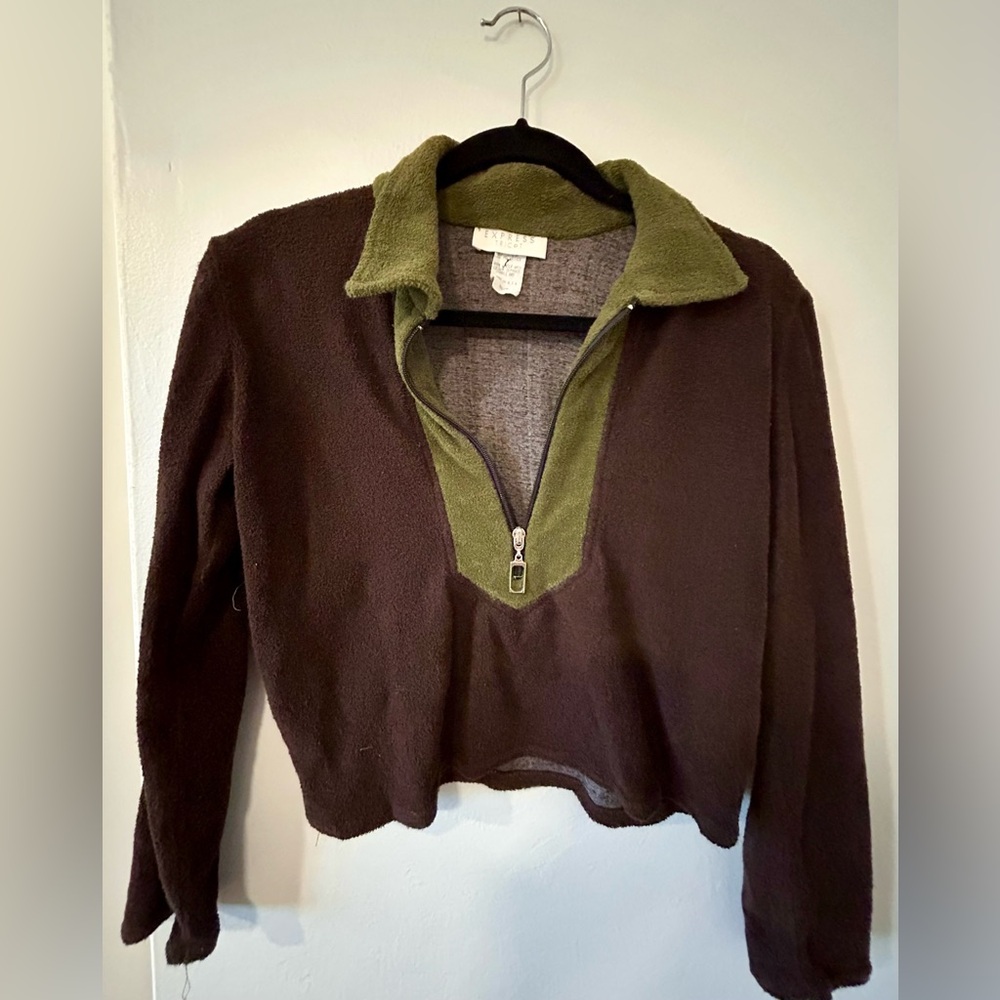 Vintage "Express Tricot" Cropped Pullover